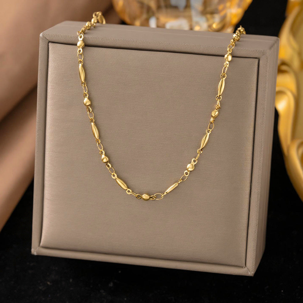 Steel Fashion Simple Sense Collarbone Does Not Necklaces