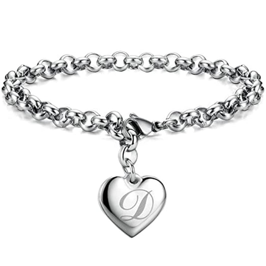 Letters Fashionable Lettering Titanium Steel Female Bracelets