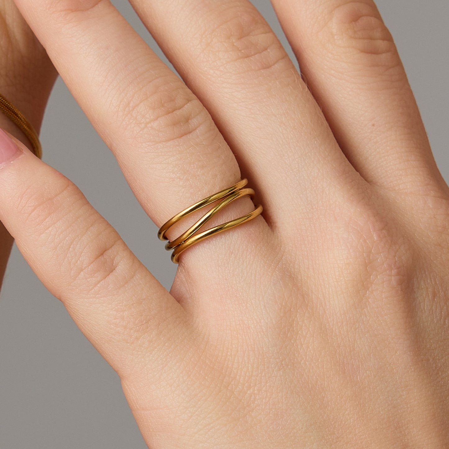 Style Simple Design Personalized Cold Retro Index Ring