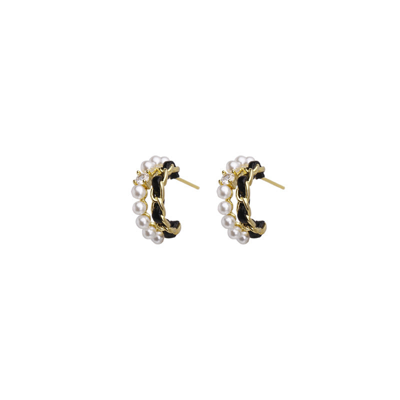 Veet Pearl Light Luxury Temperament Personalized Niche Rings