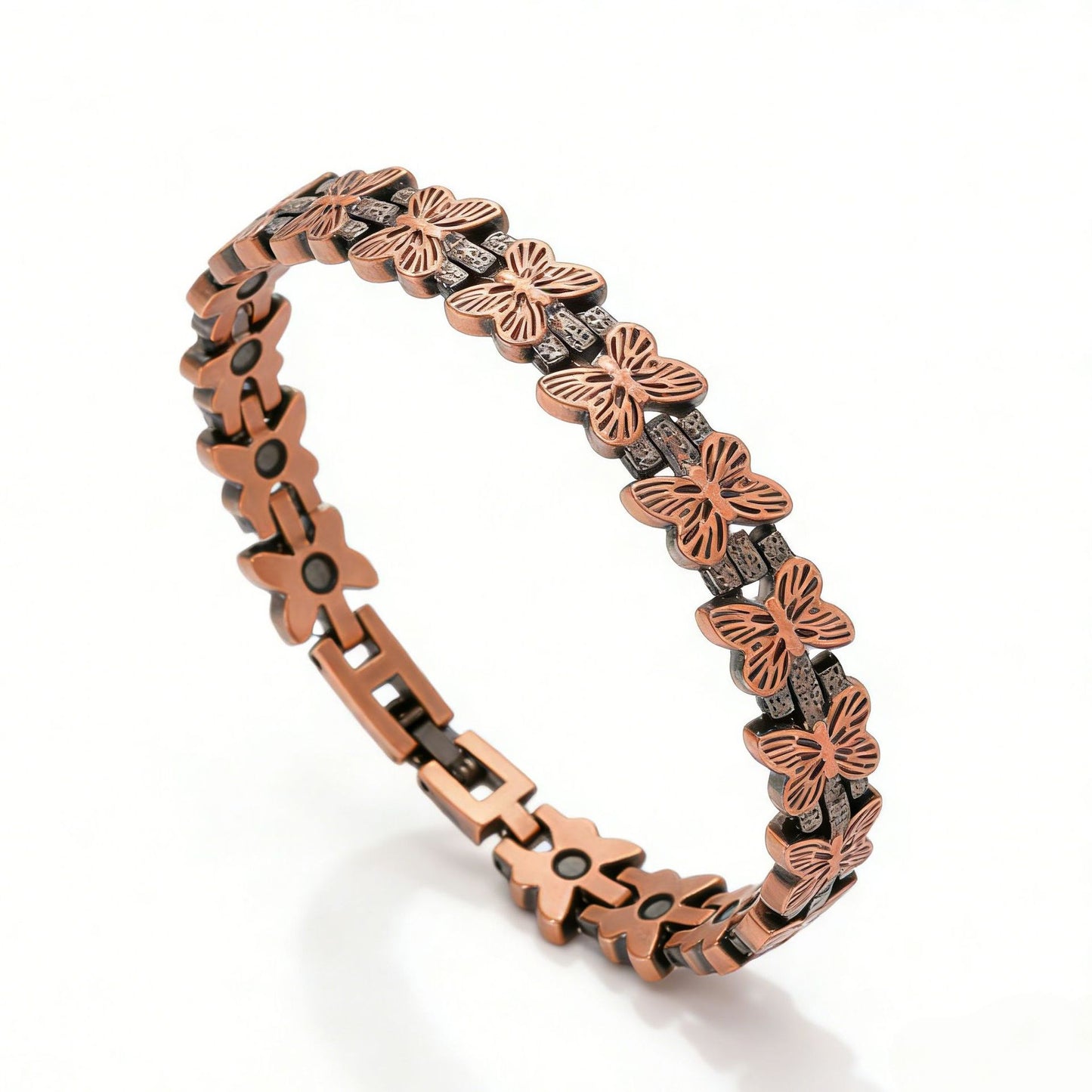 Men's Fashion Retro Environmental Protection Bronze Three Rows Bracelet