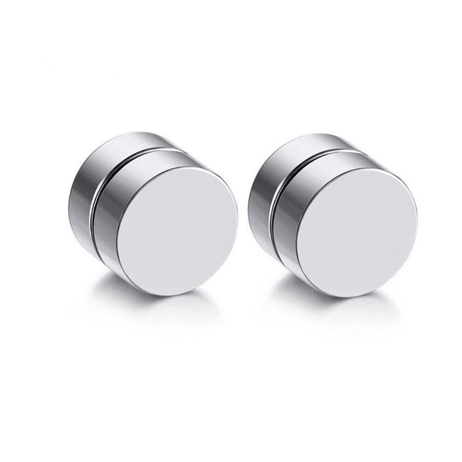 Zircon Stainless Steel Magnet Clips Couple Ear Clip