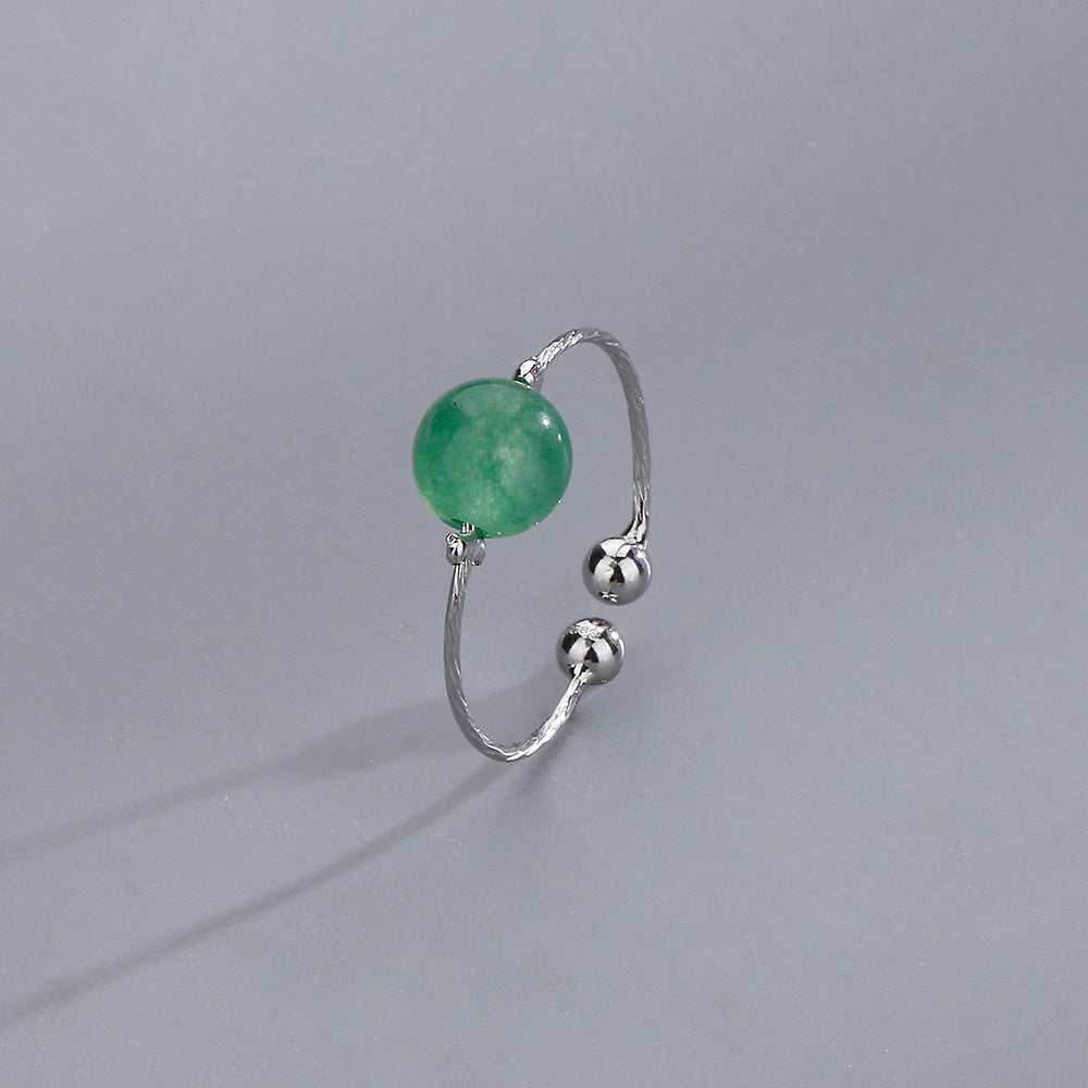 Small Pearl Open Version Simple Design Personalized Cold Ring