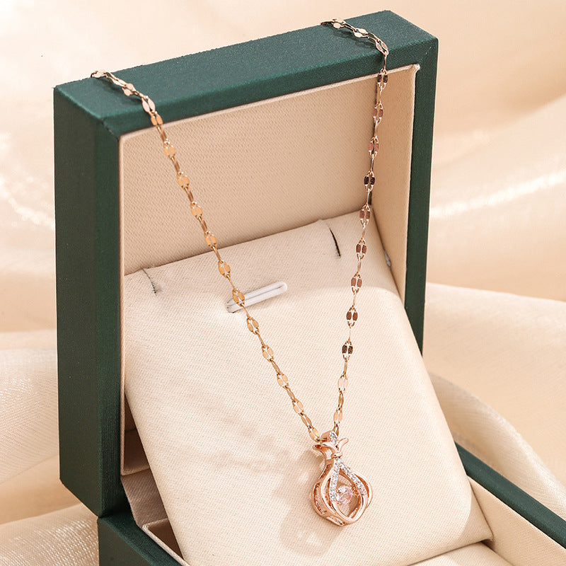 Women's Fashion Smart Sachet For Trendy Titanium Steel Necklaces