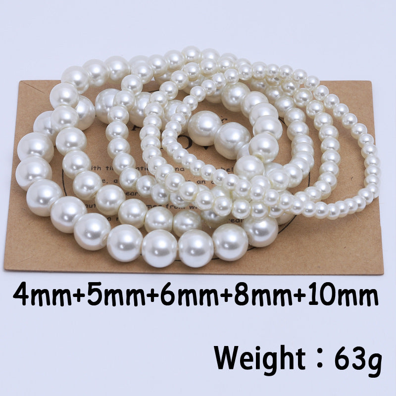 Quality Artificial Glass Pearl Romantic Love Bracelets