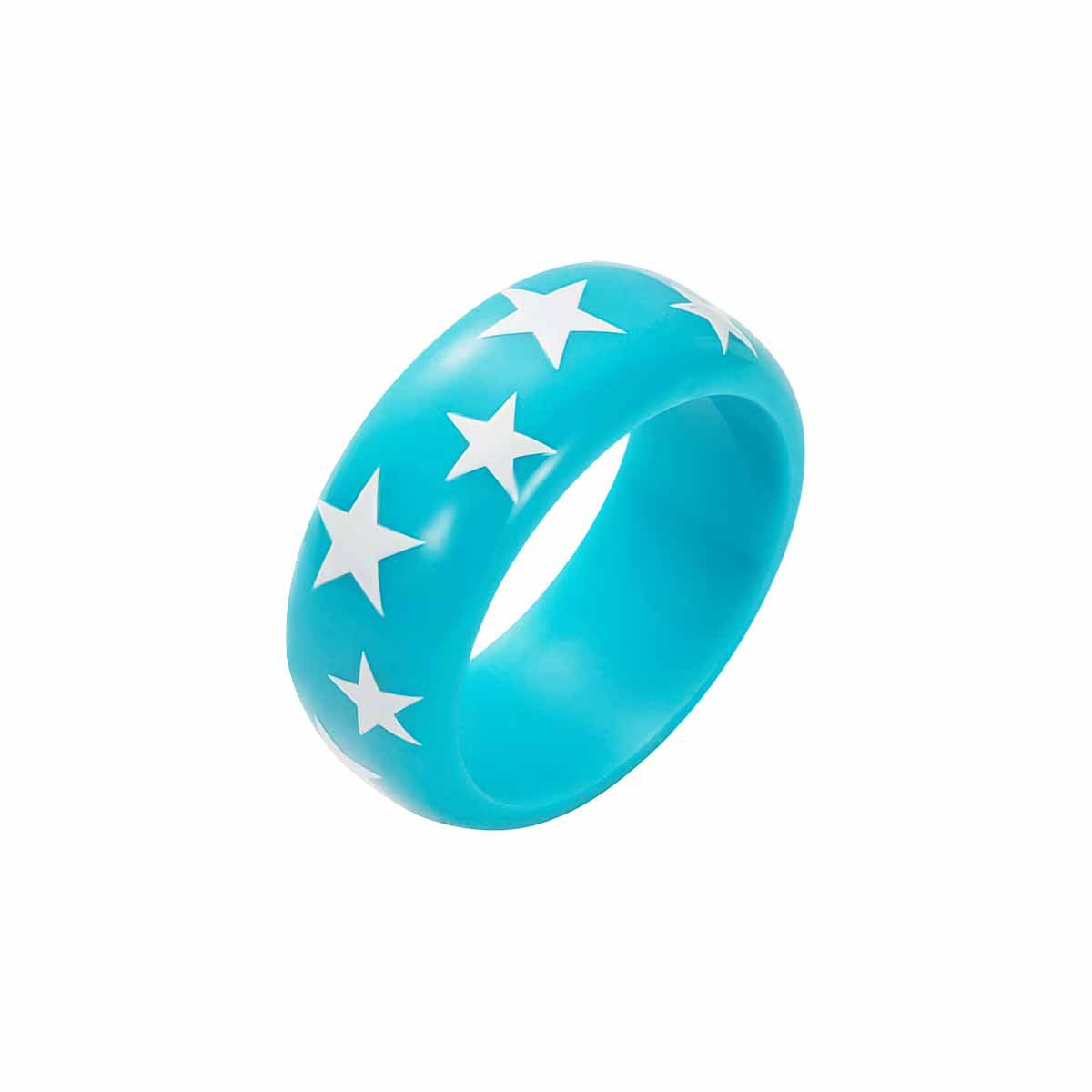 Women's Sweet Cool Style Five-pointed Star Resin Personality Bracelet