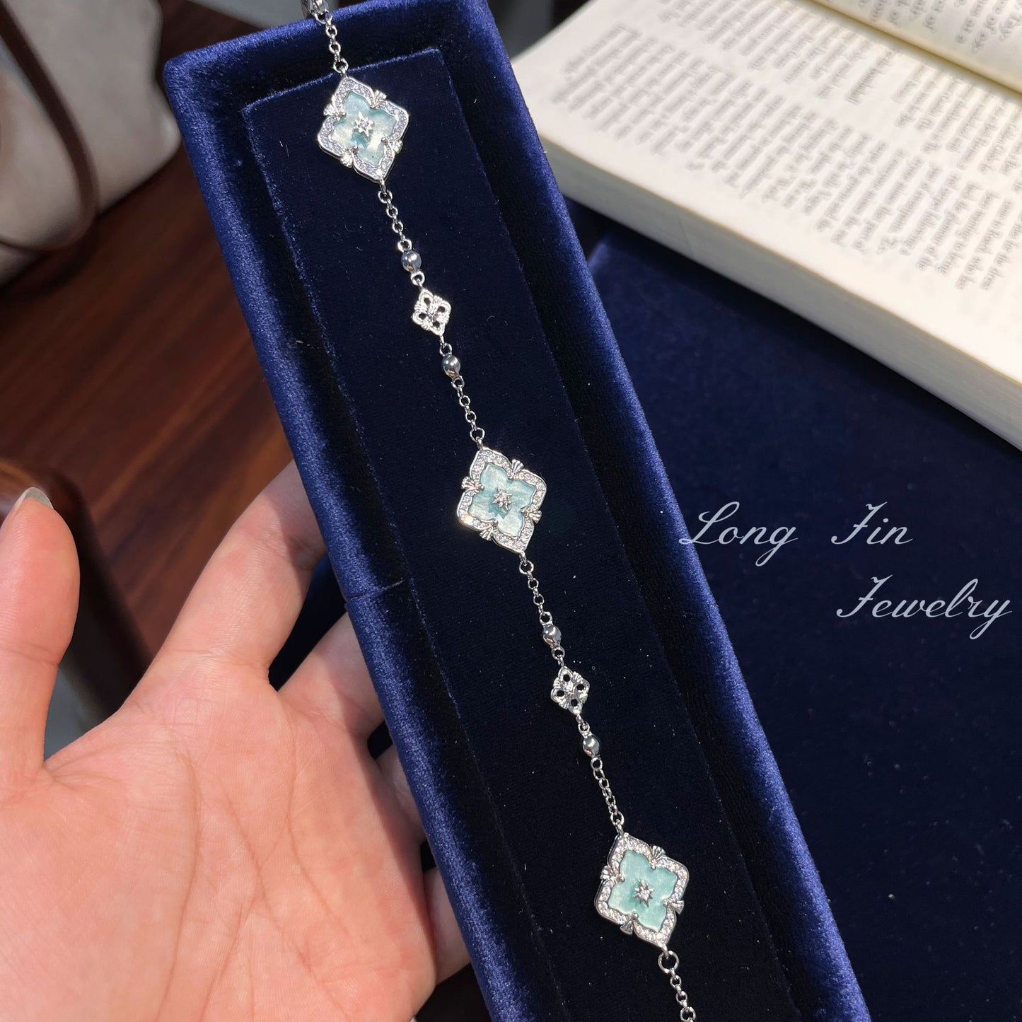 Sea Salt Lemon Mint Cloth Style Fresh Live Jewelry Set