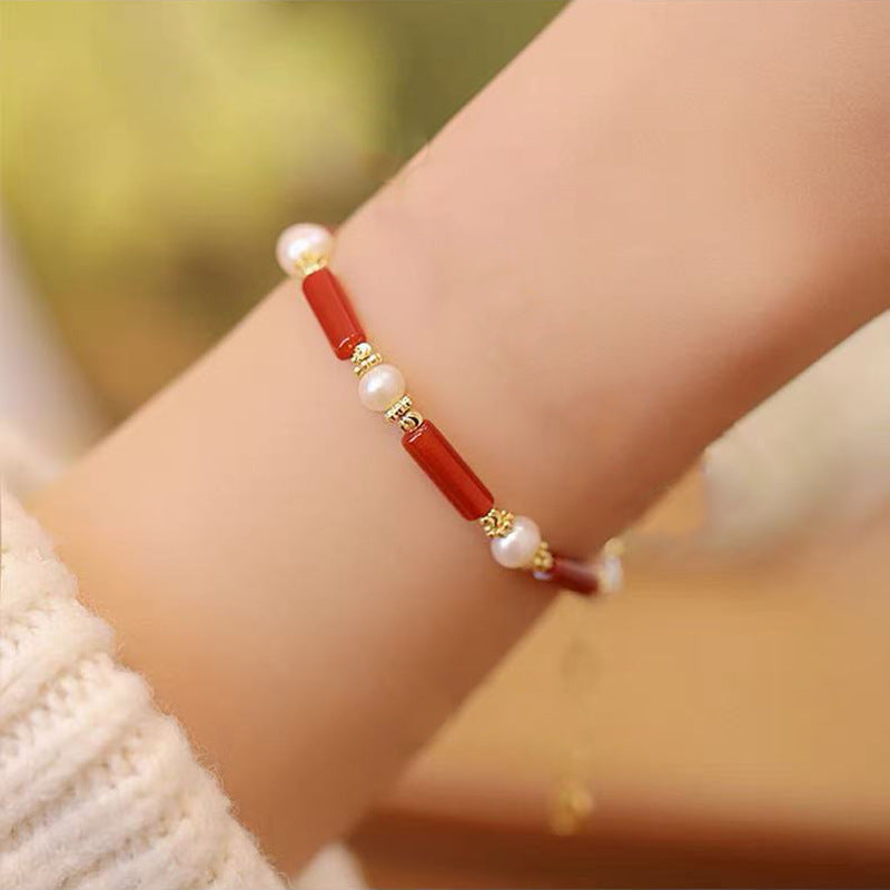 Women's Pearl Brace Lace Light Luxury High-grade Bracelet