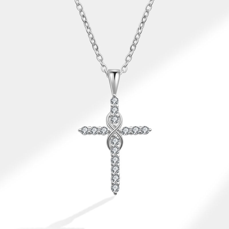 Women's Simple Light Cross Style Korean Elegant Mini Clavicle Chain Fashion Necklace