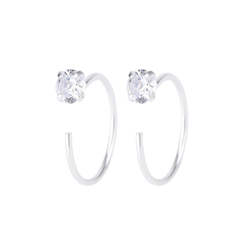 Women's Zircon Ear Bone Simple Before Sleep Earrings