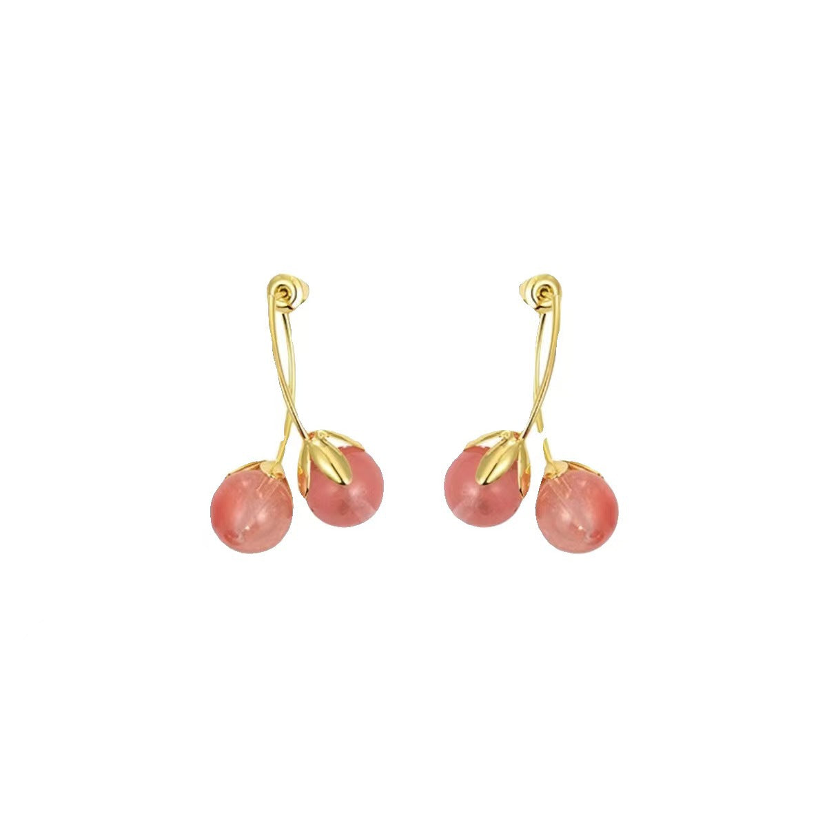 Women's Fashion Classy Face One Pair Two Stud Earrings
