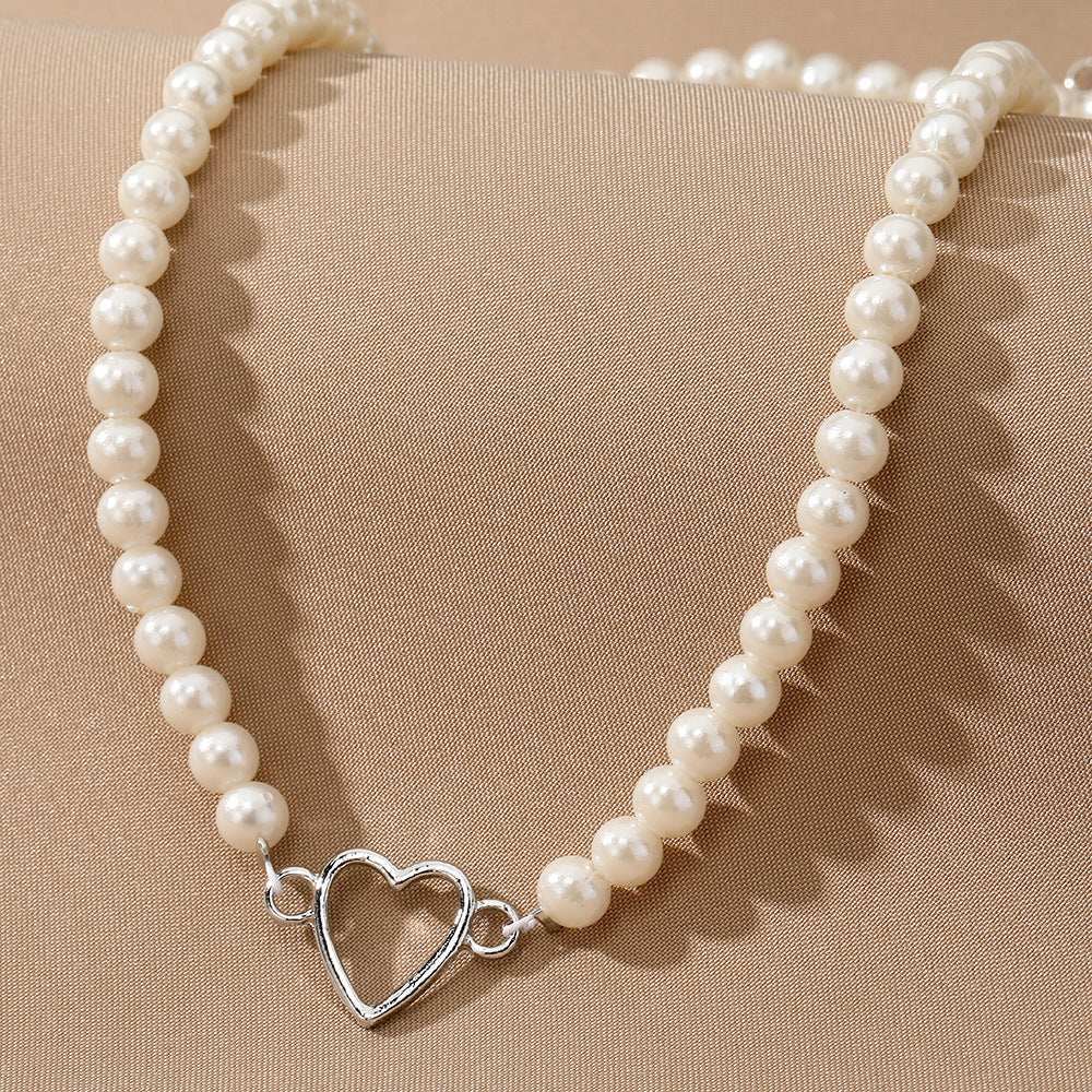 Women's Korean Special Interest Light Luxury Pearl French Vintage Style High-grade Necklace