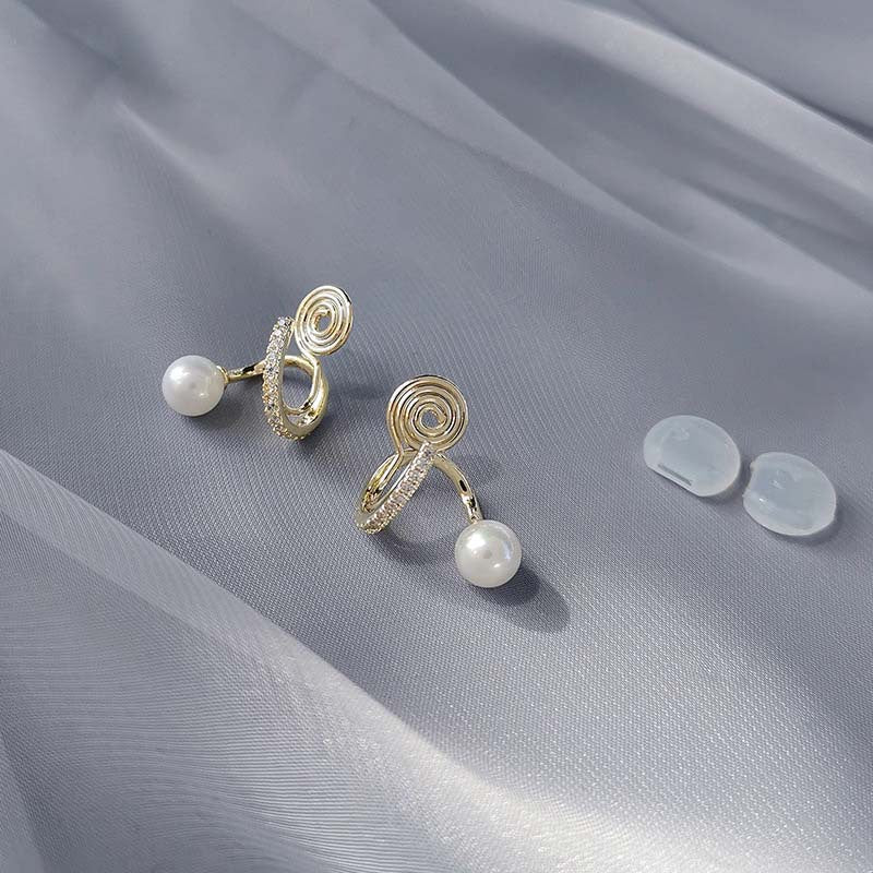Mosquito Coil Pearl Without Pierced Ears Female Trendy Ear Clip