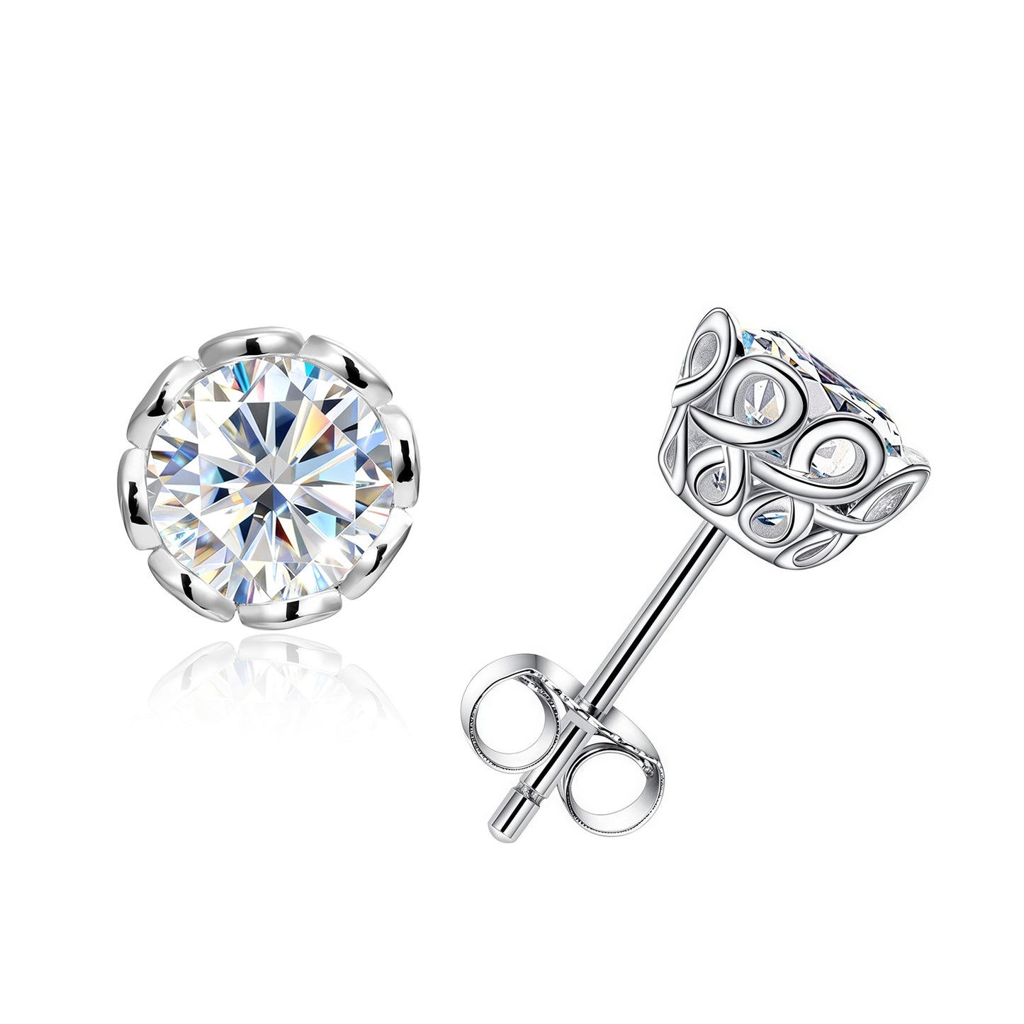 Men's Sier Ear Light Luxury High-grade Niche Female Stud Earrings