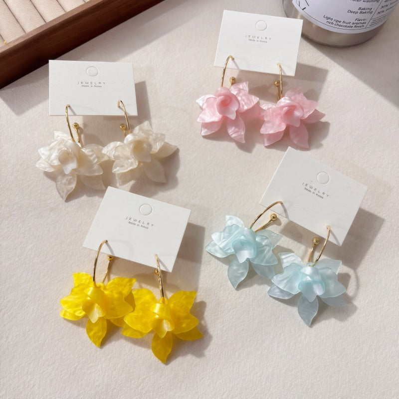 Orchid High-grade Style Gentle Temperamental Minority Rings