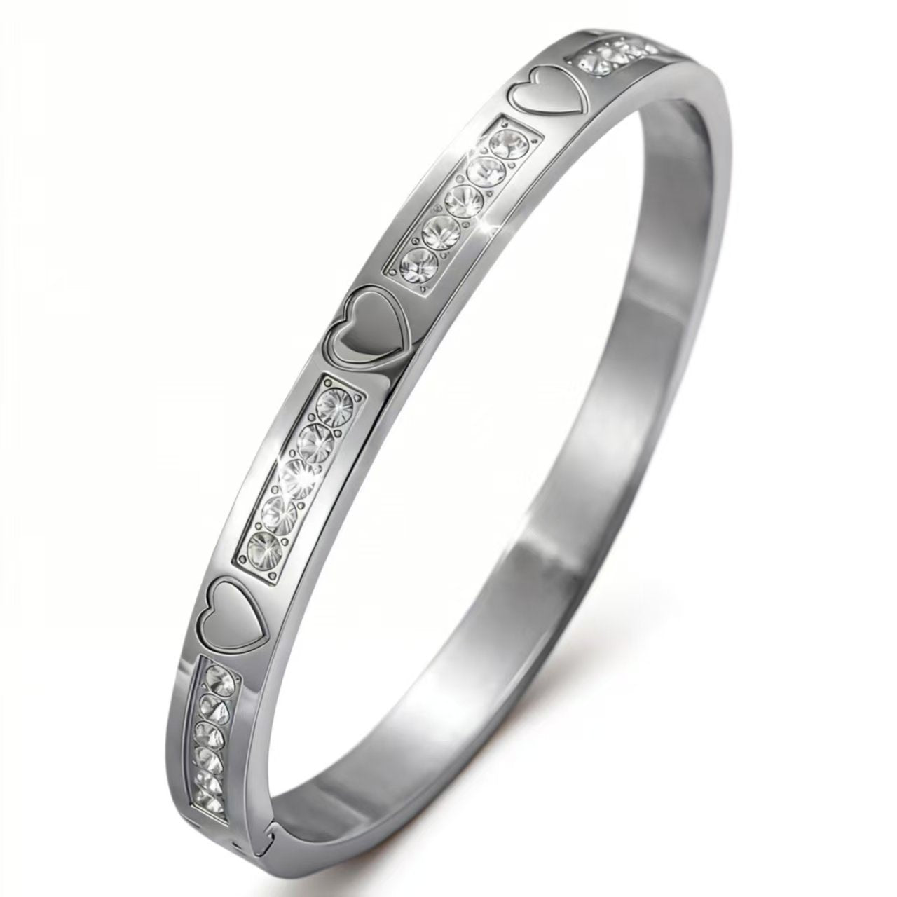 Titanium Steel Female Diamond High-grade Stainless Bracelet