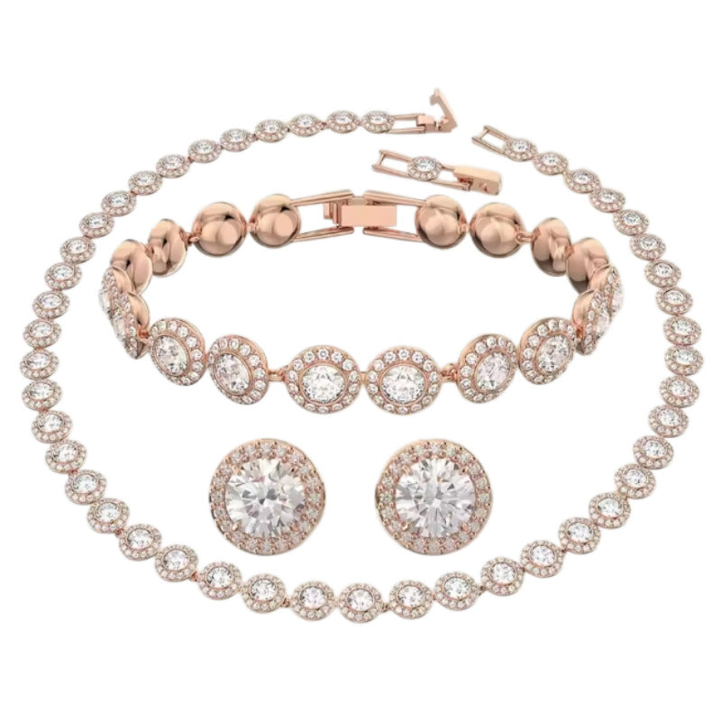 Women's Luxury High-grade Love Elements Three-piece Series Necklaces