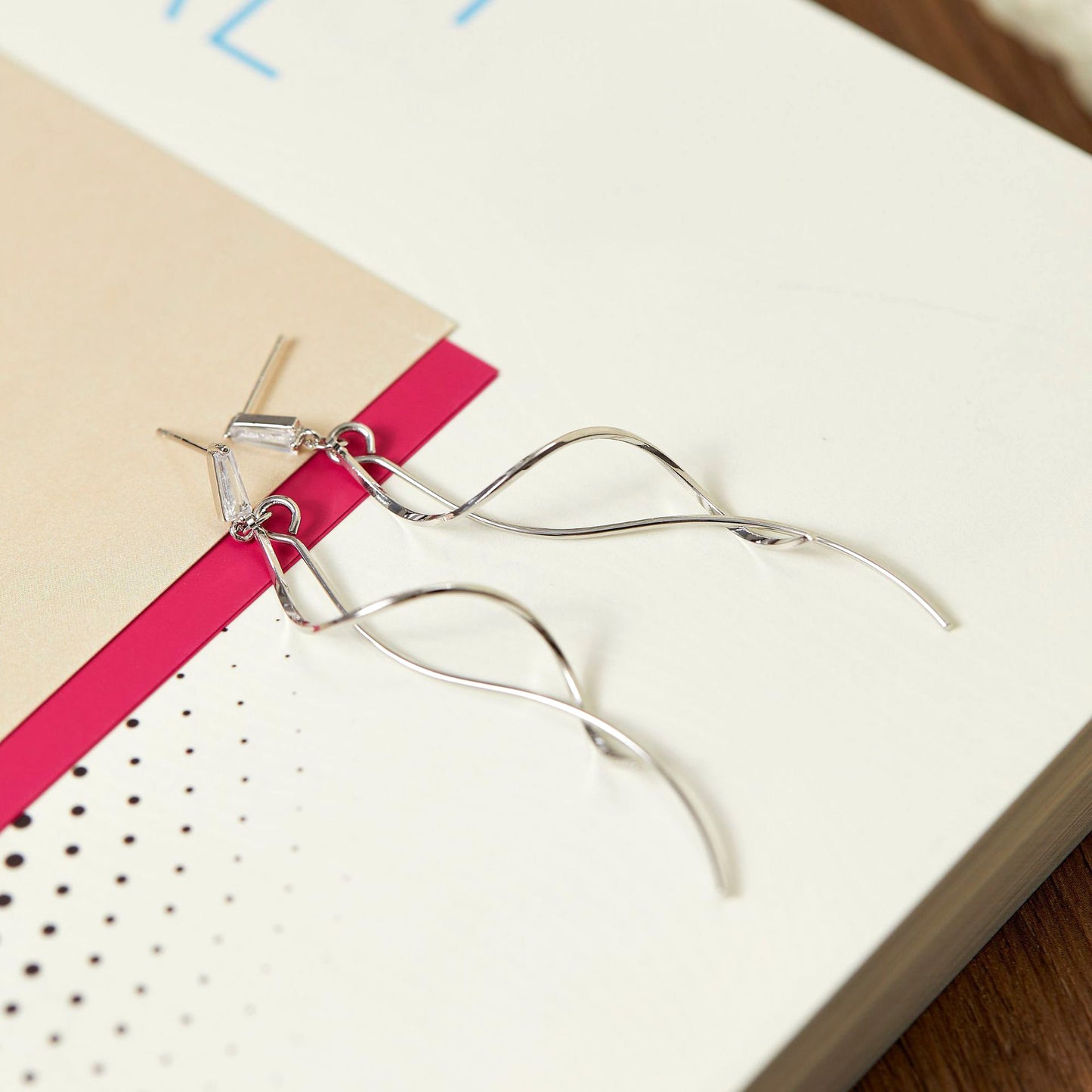 Women's Elegant Long Tassel Mosquito Coil Show Face Small Earrings