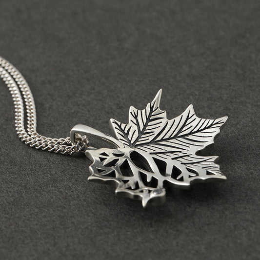 Women's & Men's & Maple Leaf Trendy Unique High Street Ornament Necklaces