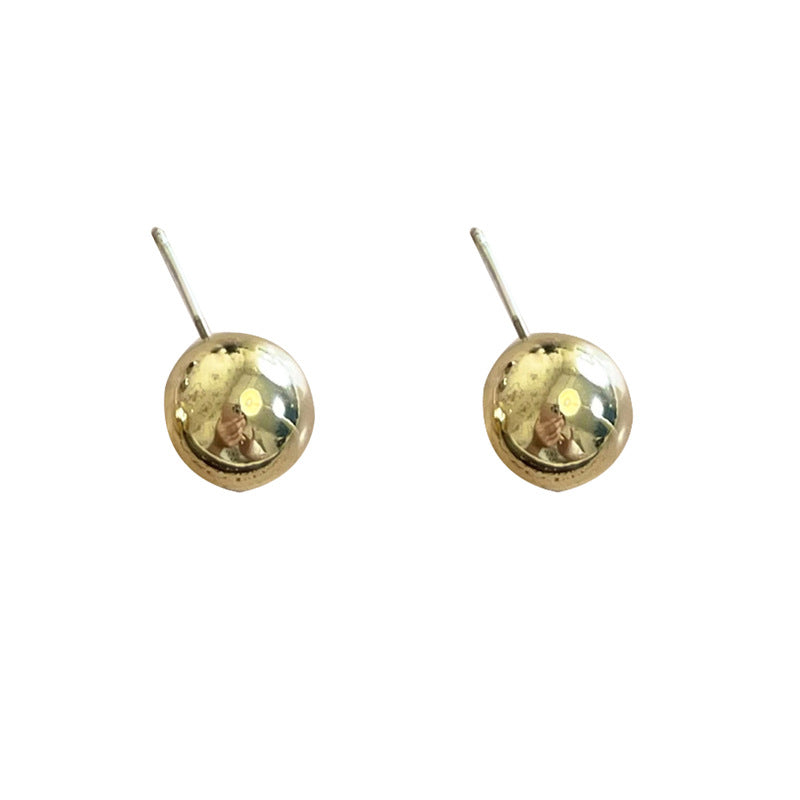 Fashion Simple Geometric Ball Metal Quality Earrings