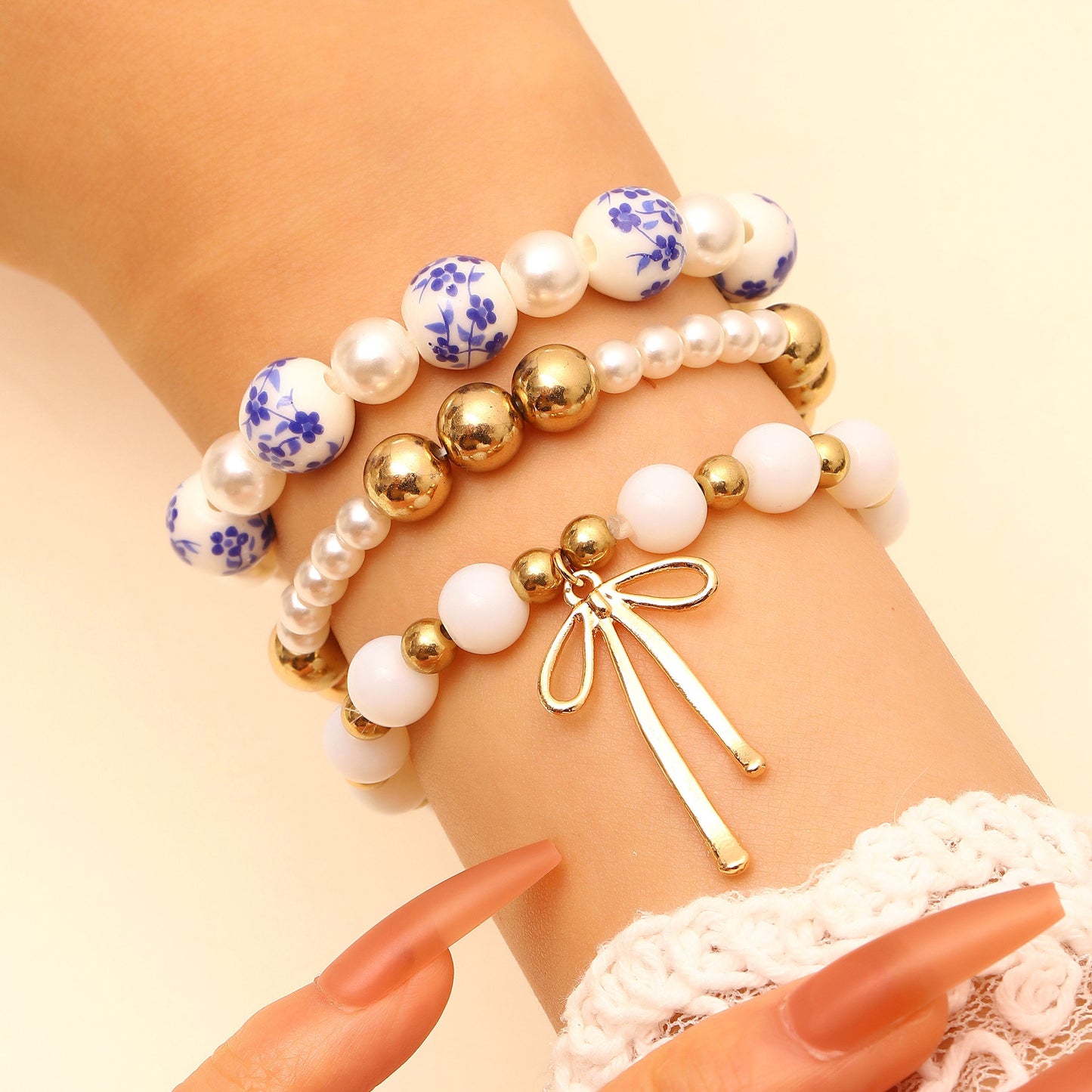 Durable Women's Chain Layered Retro Simple Bracelet