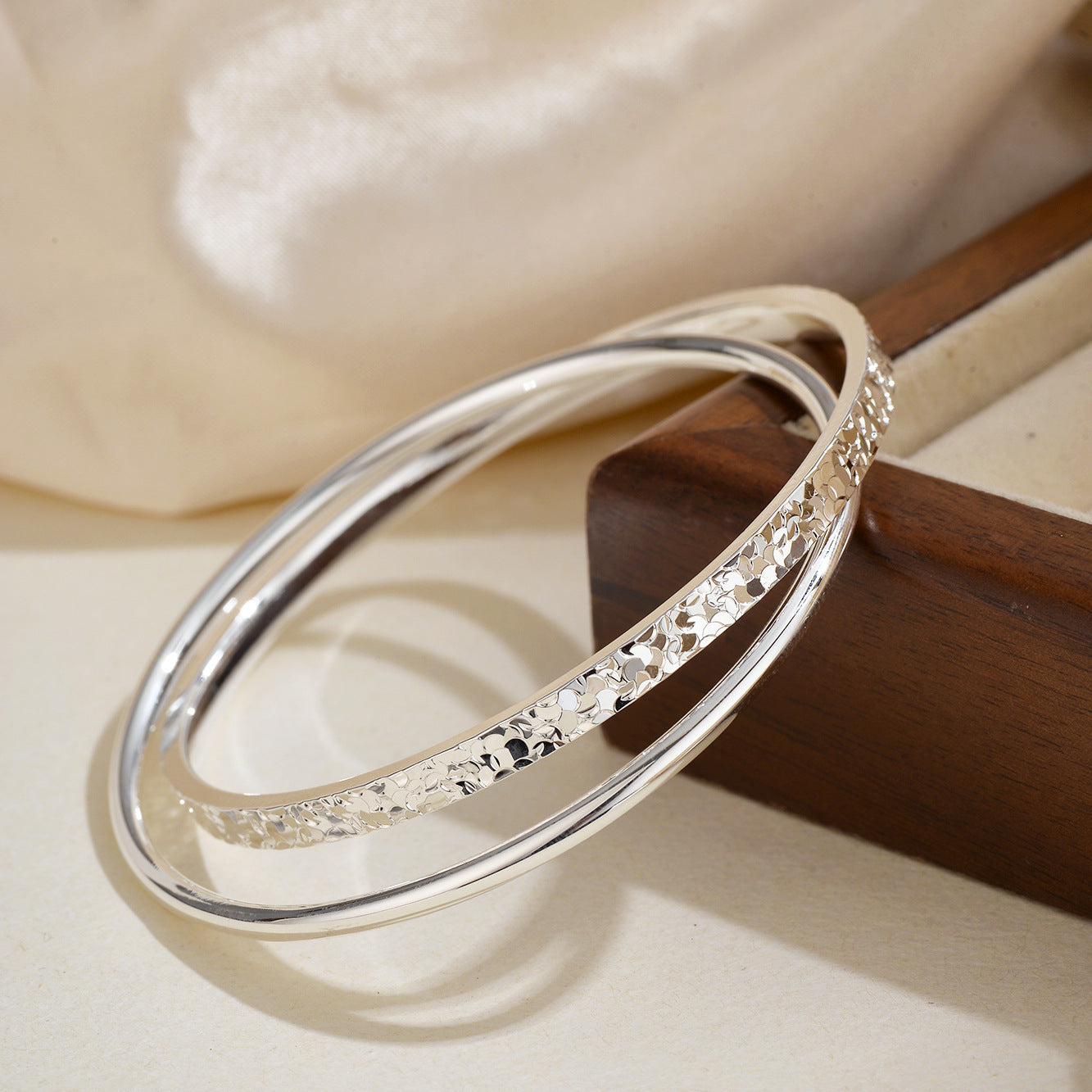 Ice Female Solid Closed Sier Plated Lover Girlfriend Gift Light Rings