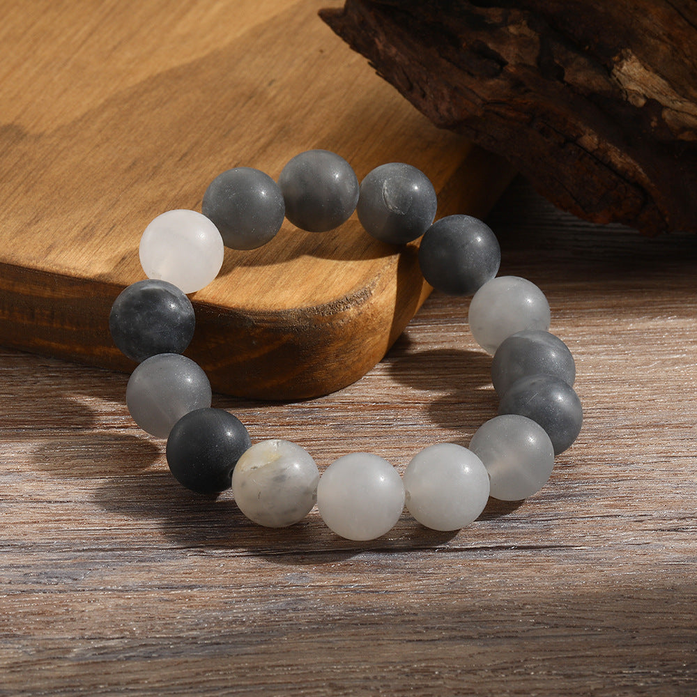 Pliable Temperament Frosted Cloud Crystal Stone Bracelets