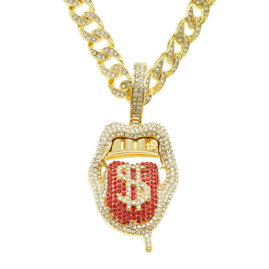 Hop Rap Decoration Full Diamond Three-dimensional Necklaces