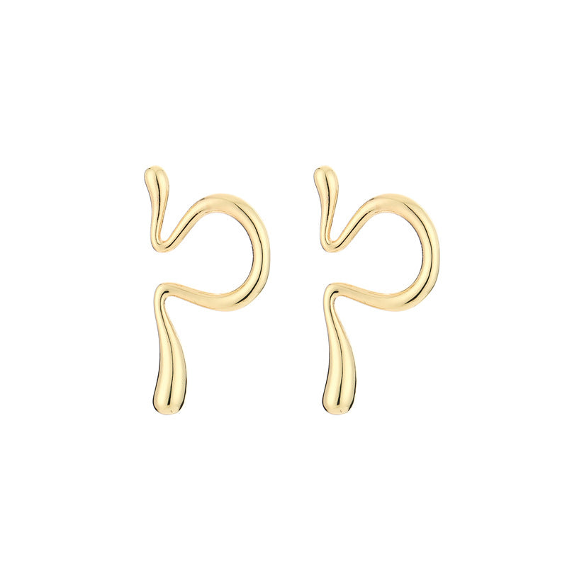 Bone Design Simple Female High Sense Elegant No Piercing Required Ear Clip