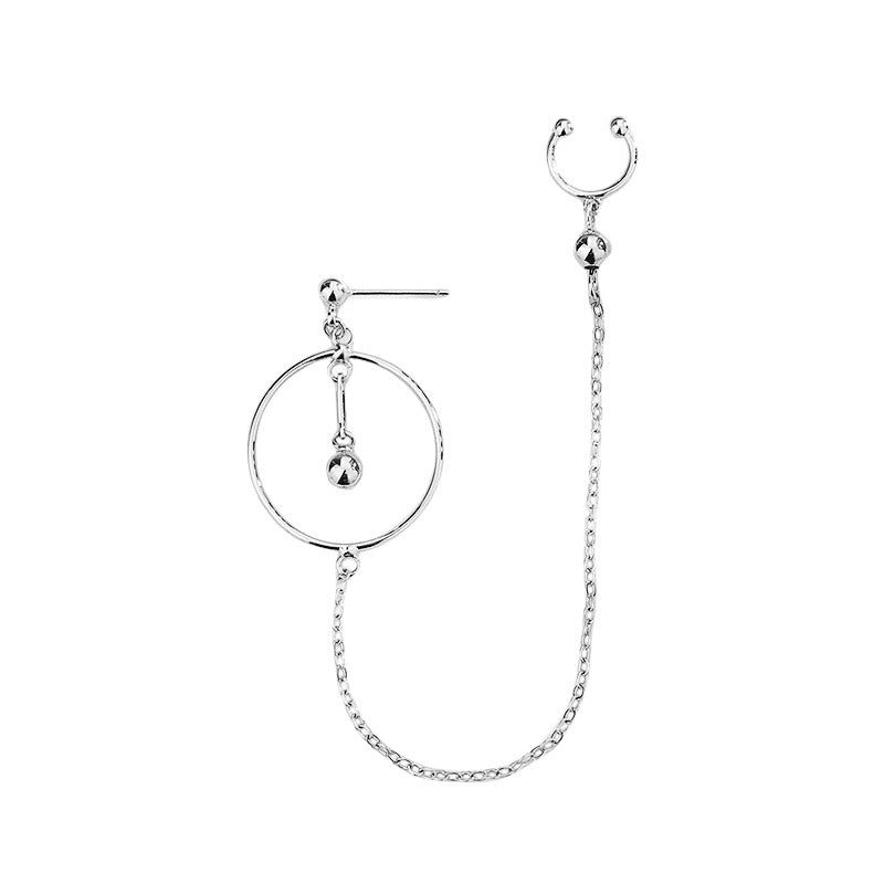 Boucles d'oreilles intégrées avec perles Swing Ball pour femmes, conception de niche