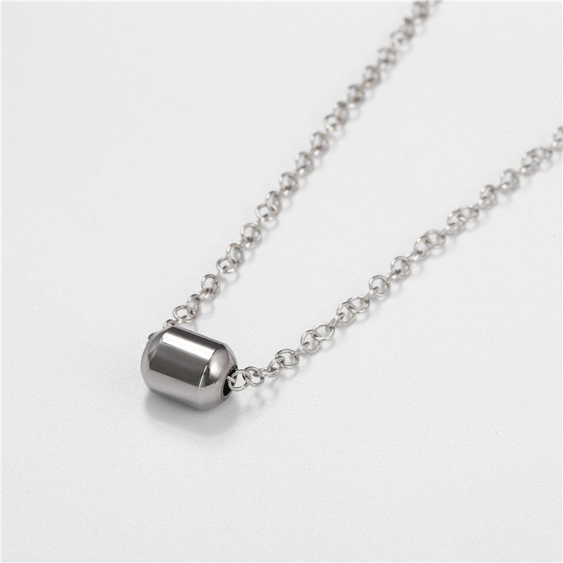 Men's Hip Hop Stainless Steel And Pendant Simple Necklaces