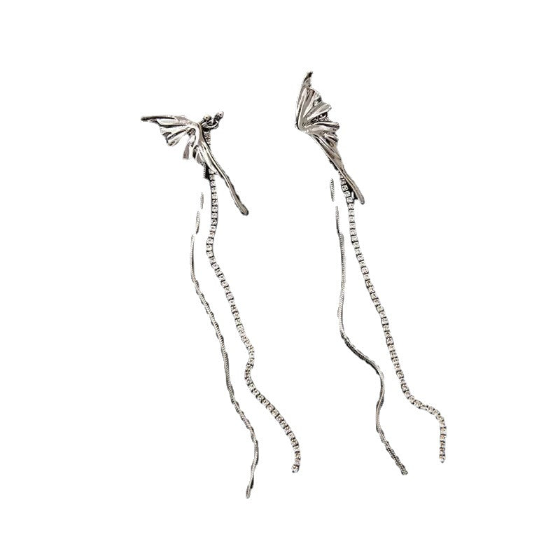 Fairy Clips Design Light Luxury Butterfly Tassel Sense No Piercing Ear Clip