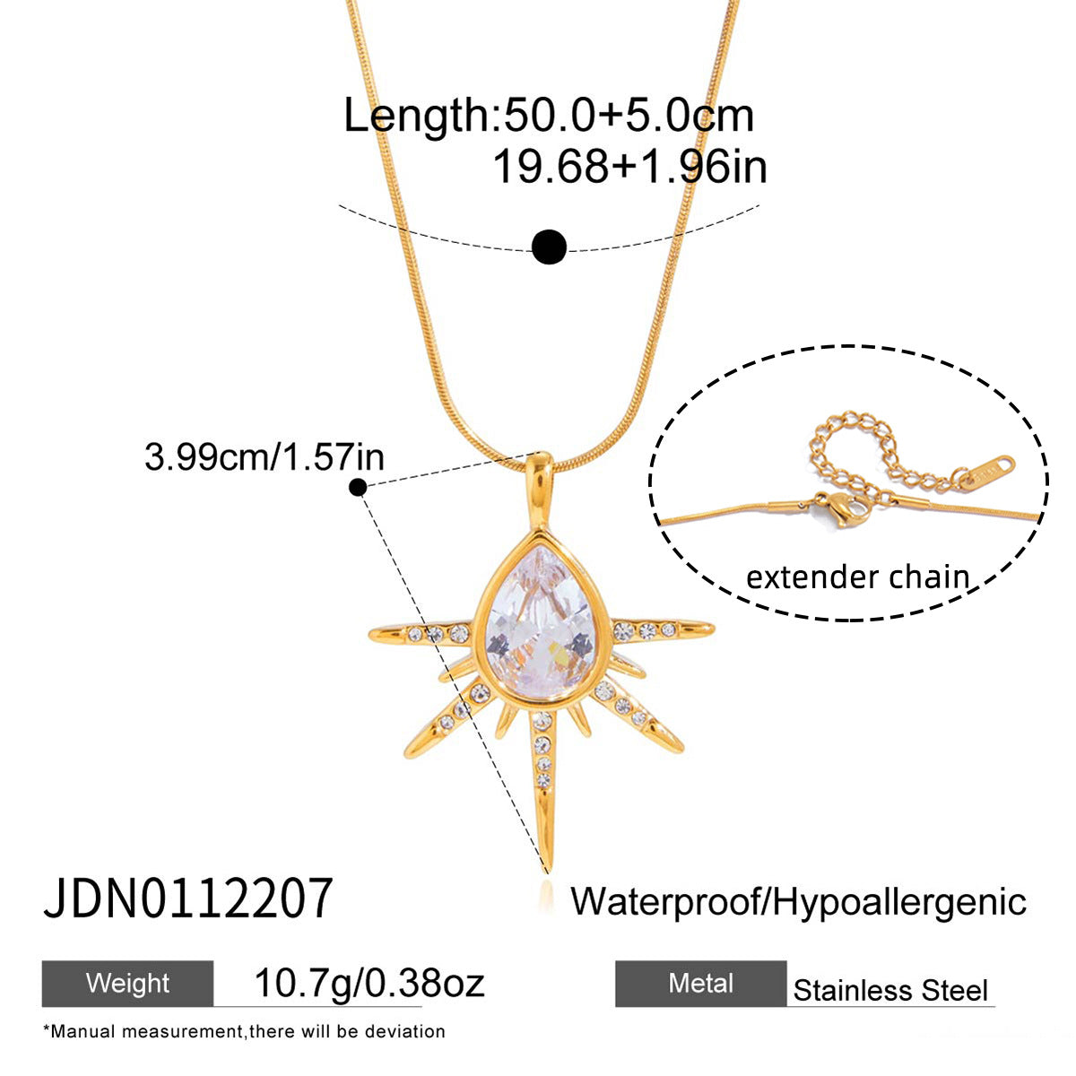 Titanium Steel Zircon Light Luxury High-grade Jewelry Set