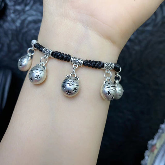 Hand-woven Kitten Elephant Fish Abacus Lotus Bracelets