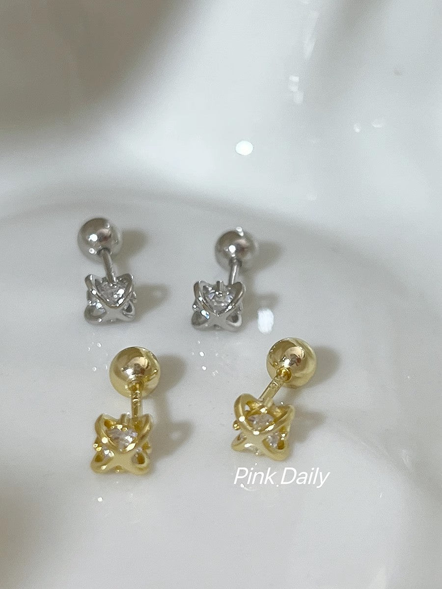 Planet Screw Ear Bone Pin Super Earrings