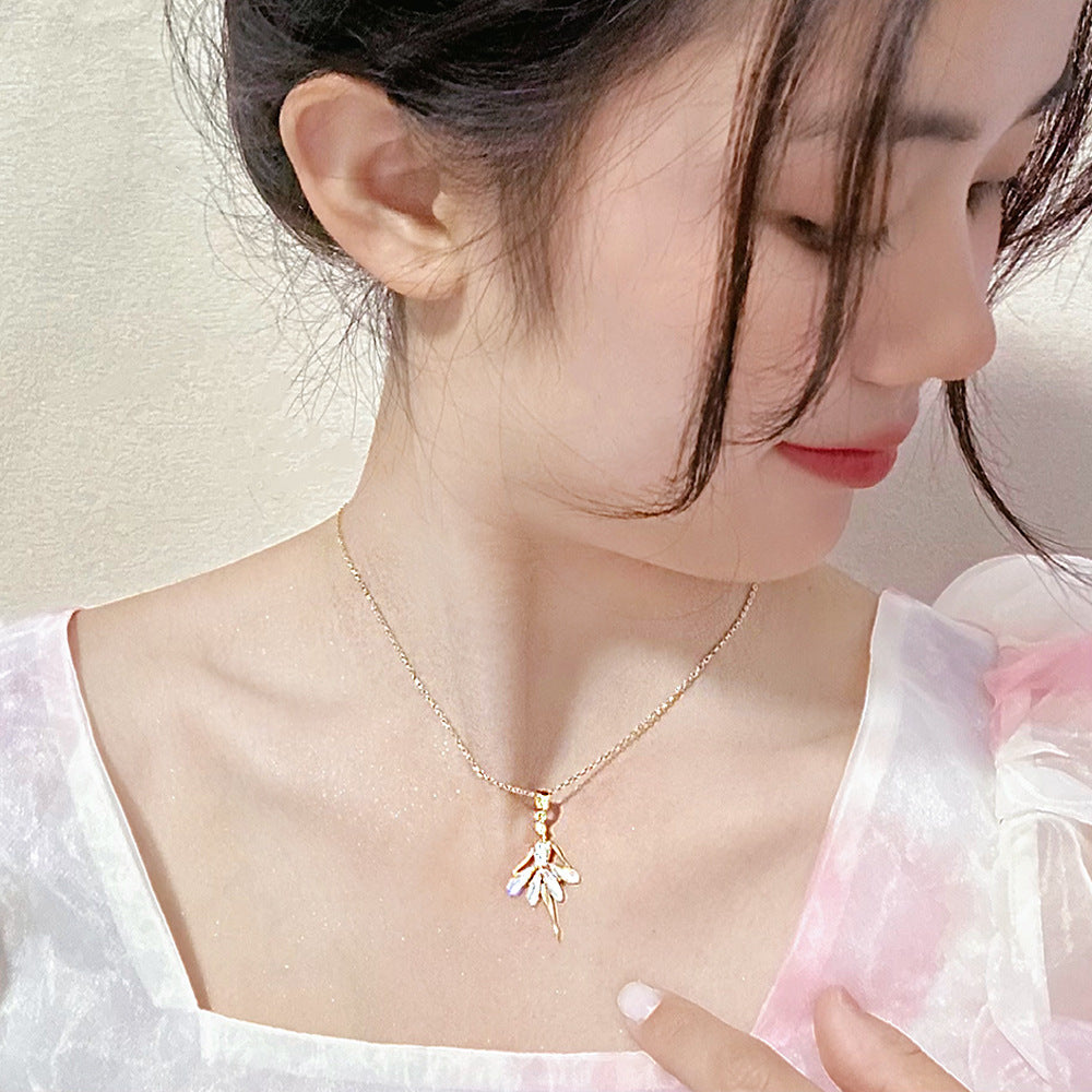 Ballet Pendant Style Niche Design Clavicle Necklaces