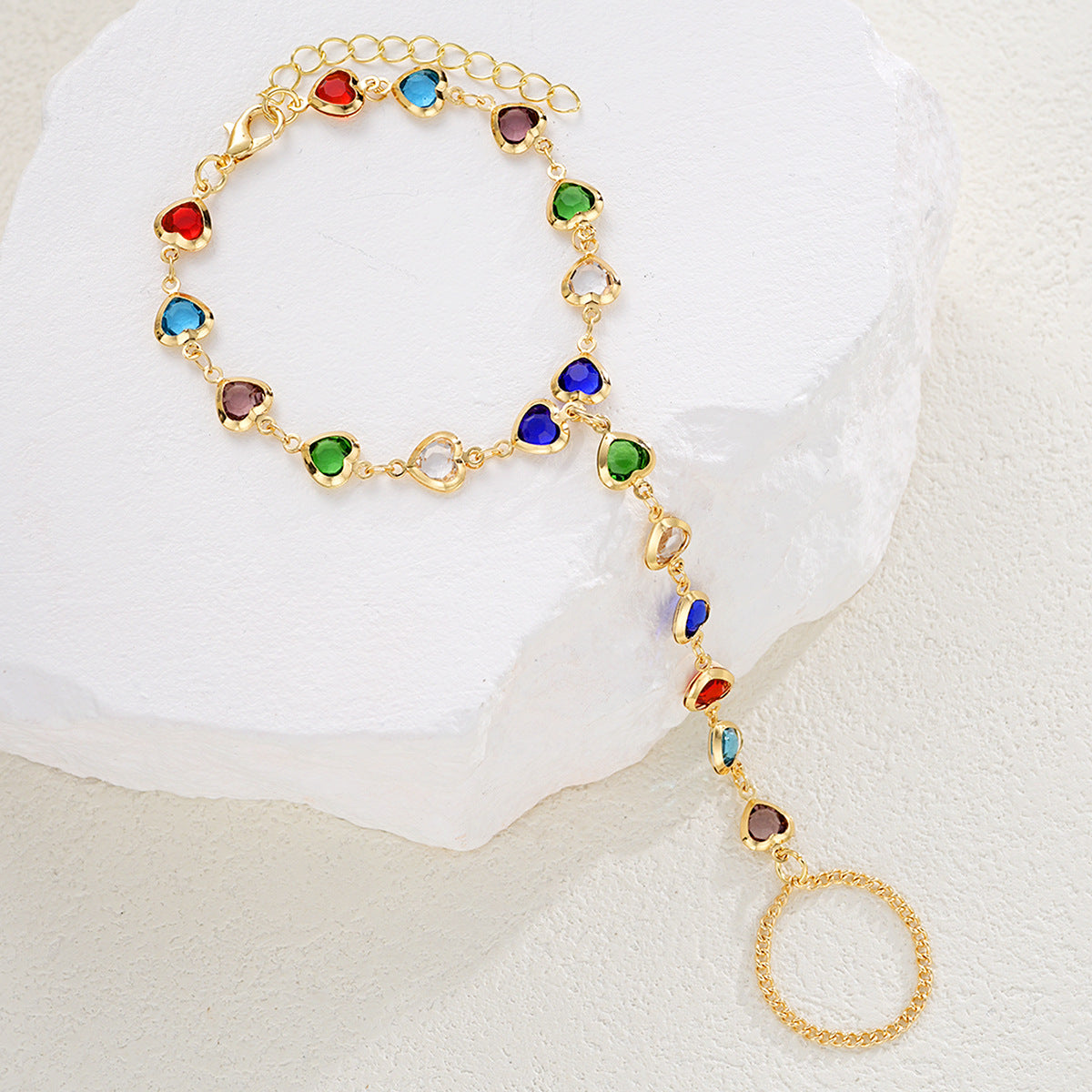 Chain Female Simple Finger Integrated Fashion Bracelet