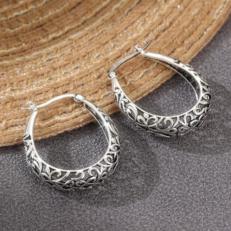 Unique Copper Korean Style Niche Design Earrings