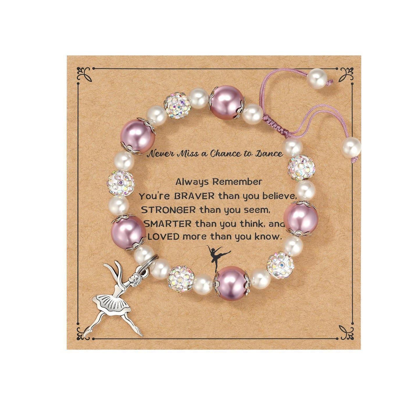Imitation Pearl Love Woven Little Easter Bracelet