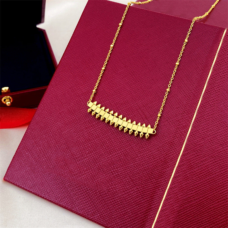 Women's & Men's Rivet Bullet And Couple Accessories Clavicle Chain Necklaces