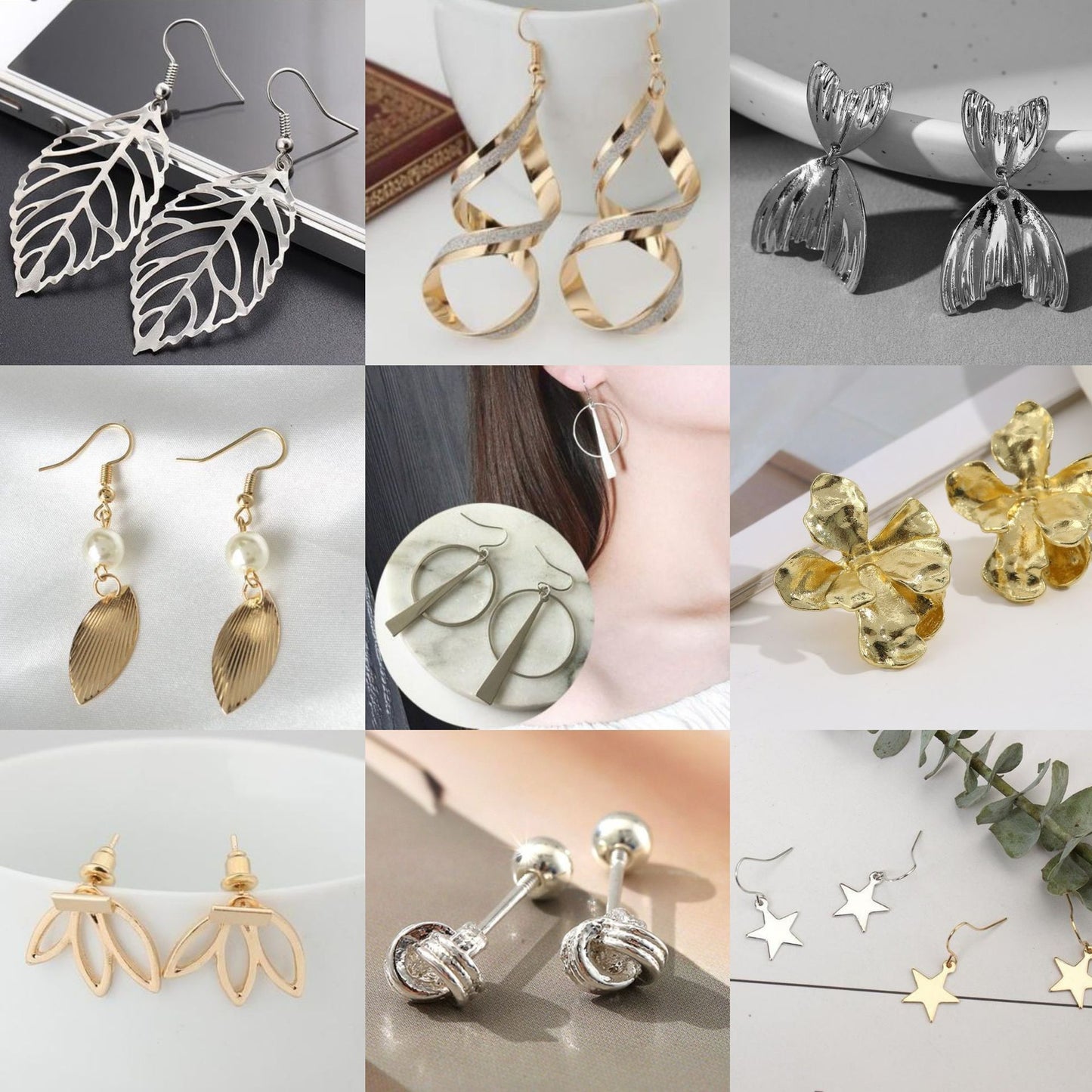 Simple Personalized Light Luxury Temperament Trendy Cold Earrings