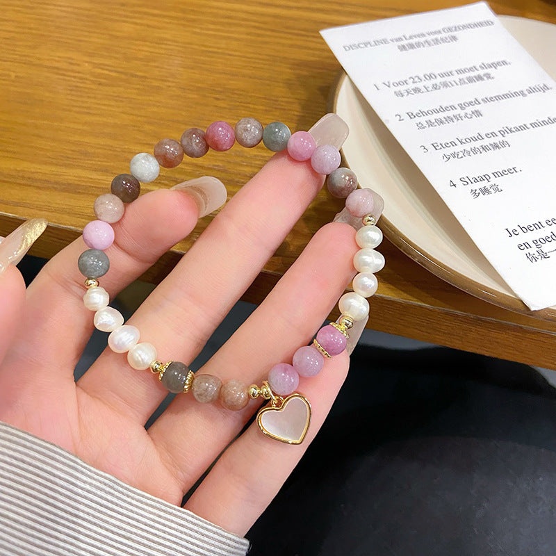 Orchidée Super Fée Douce Fraîche Optimisée Cinabre Jade Bracelets D'Amour