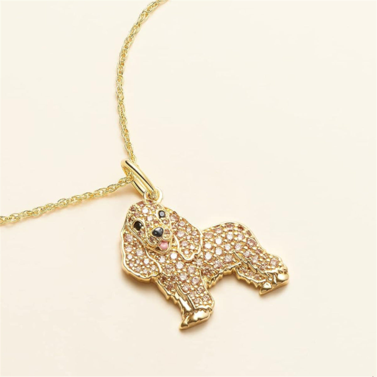 Dog Exquisite Environmentally Friendly Zinc Alloy Die Casting Cartoon Necklaces