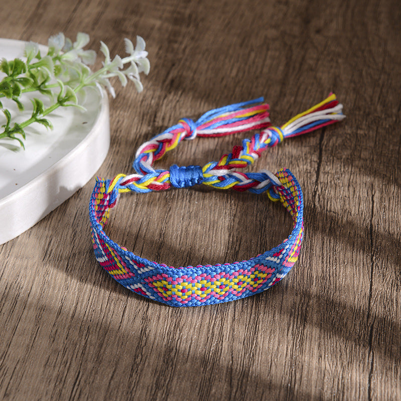 Women's Style Handmade Embroidery Tassel Woven For Bracelets