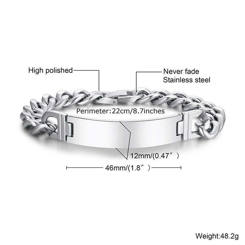 Steel Curved Female Titanium Korean Jewelry Bracelets