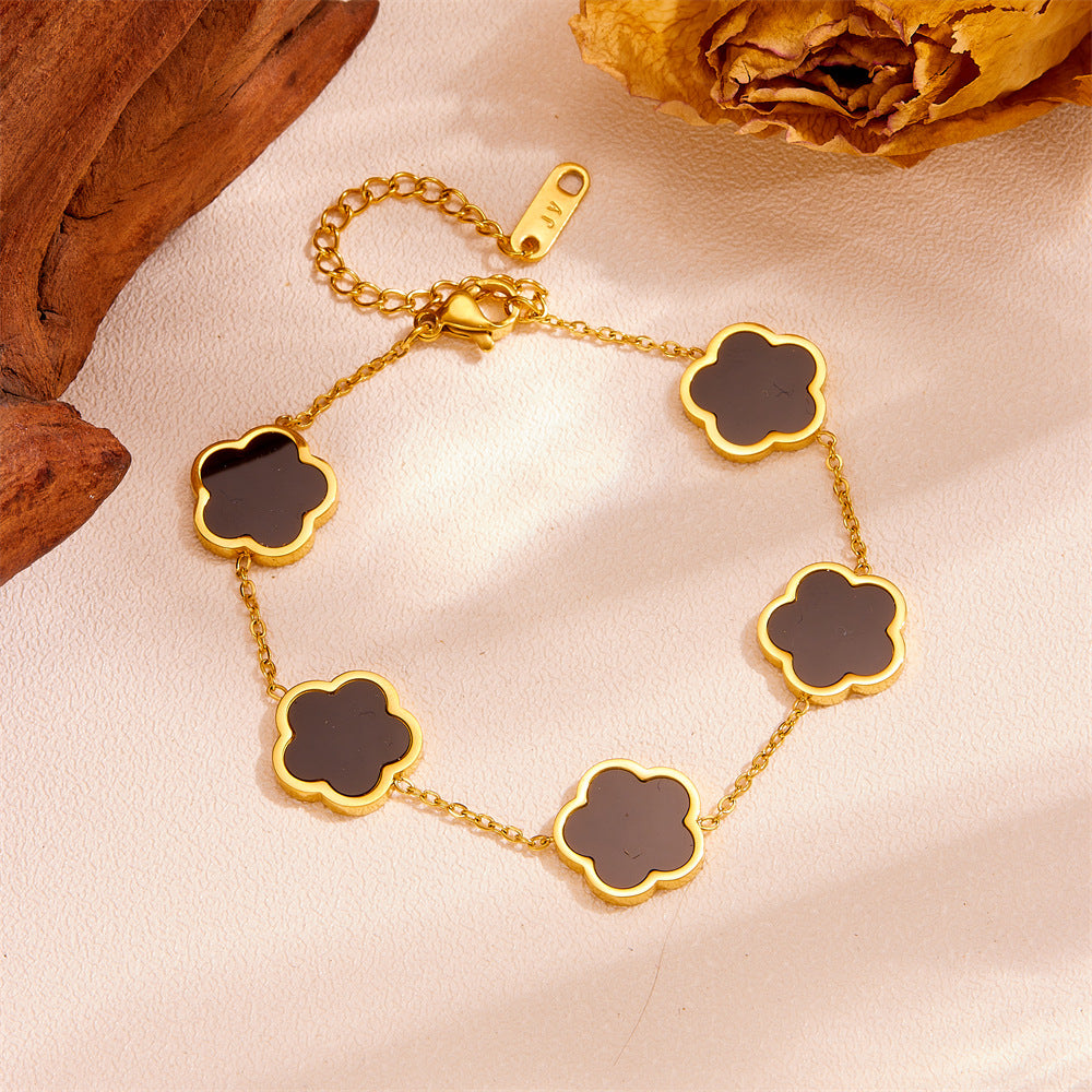 Women's Stainless Steel Plant Fritillary For Jewelry Set