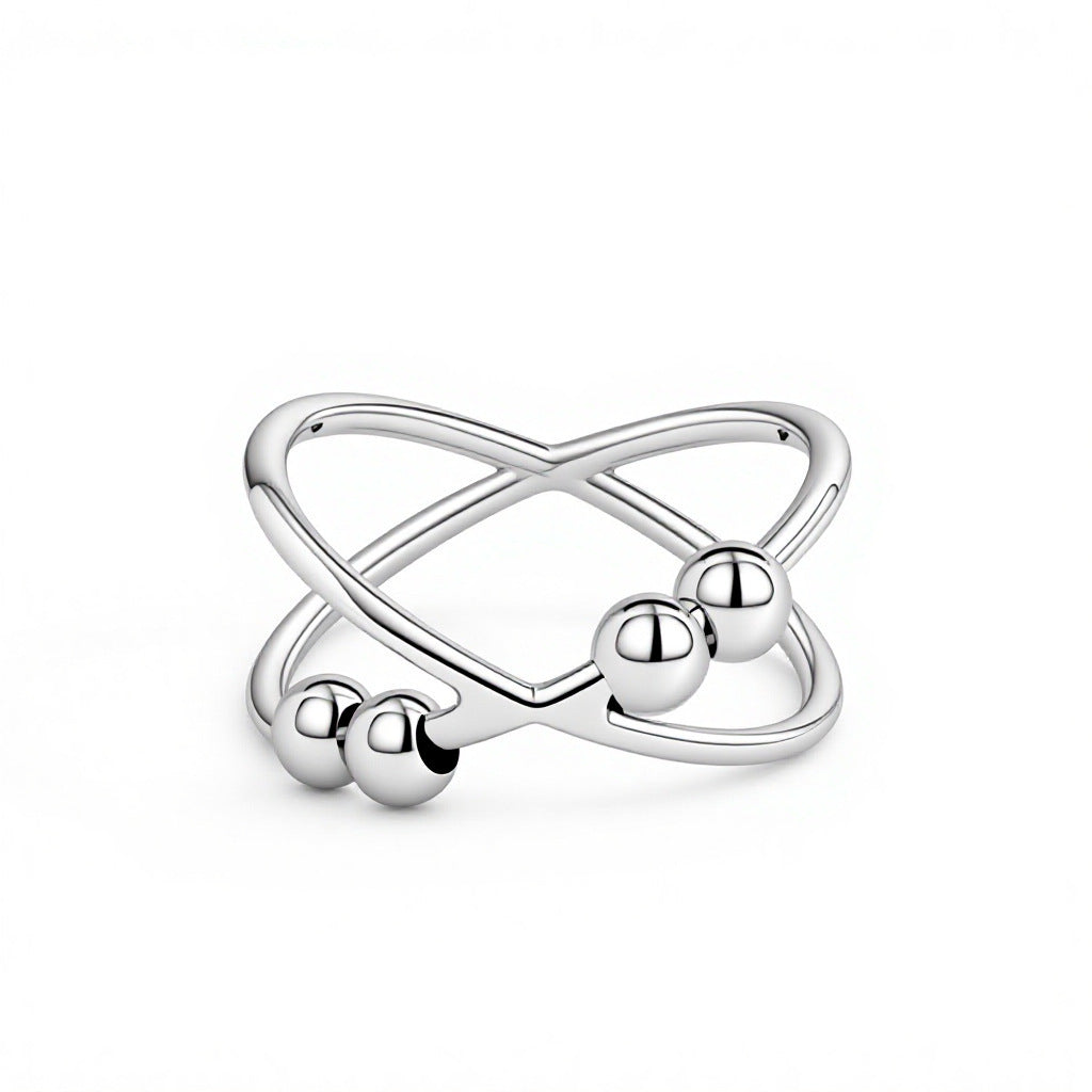 Design Sense Minority Simple Adjustable Decompression Ring