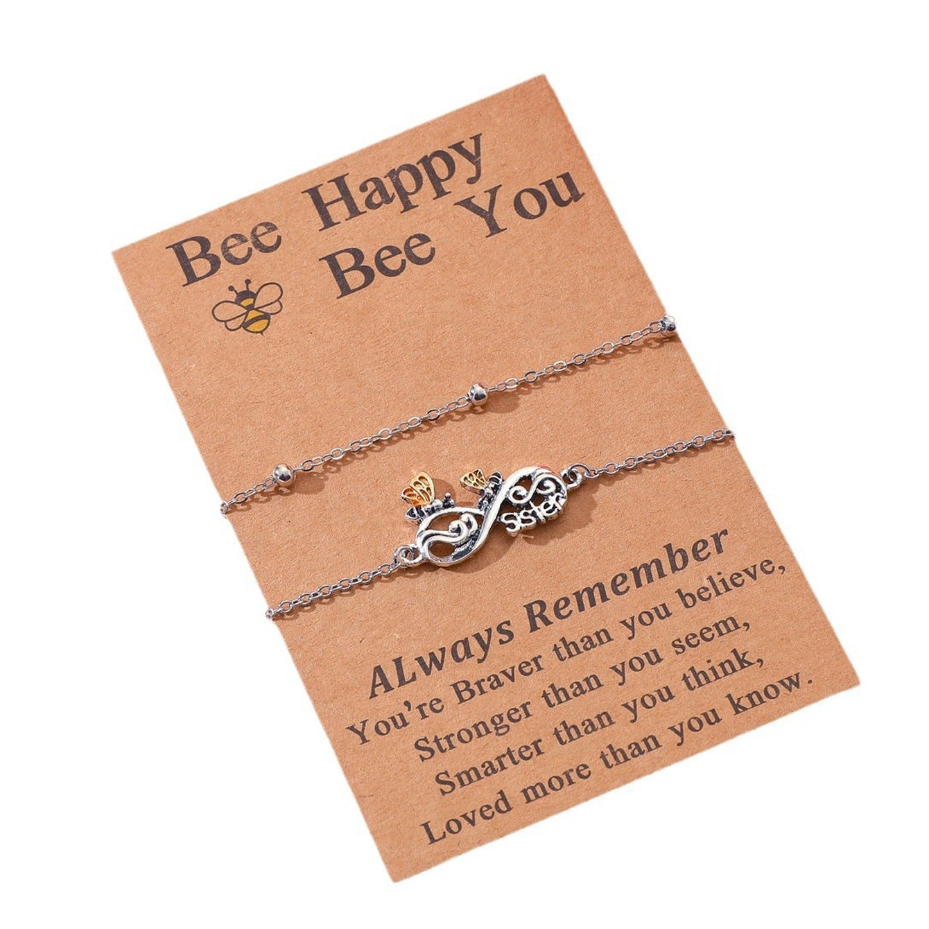 Chain Creative Heart-shaped Diamond Sunflower Little Bee Friendship Bracelets