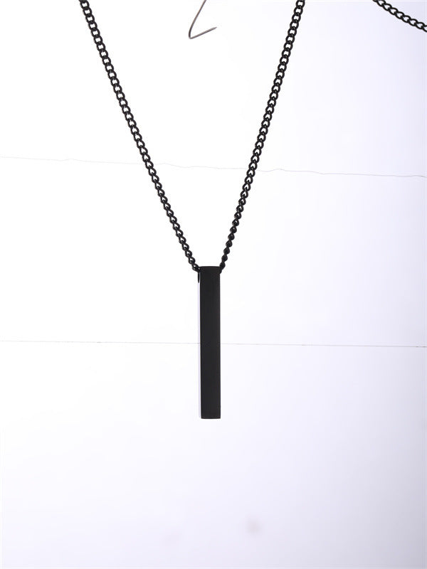 Simple Titanium Steel Cold Style Temperament Wild Hip Hop Geometric Necklace