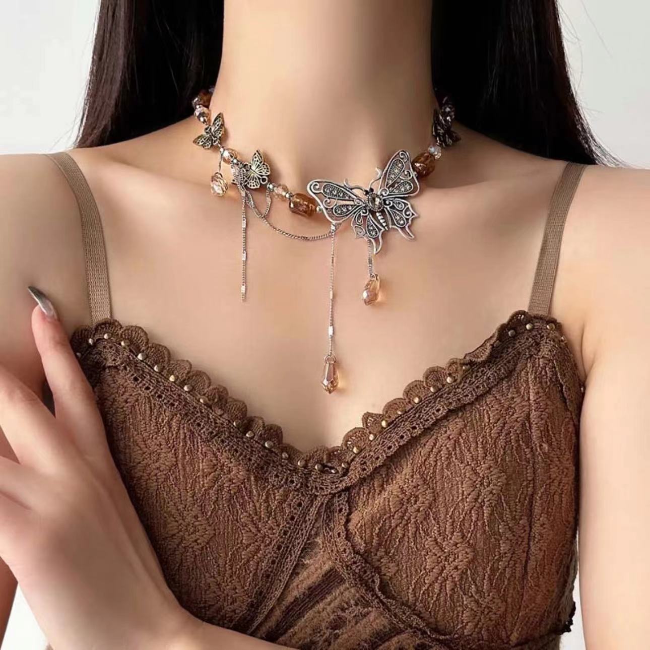 Tassel Clavicle Chain Female Niche Design Necklaces